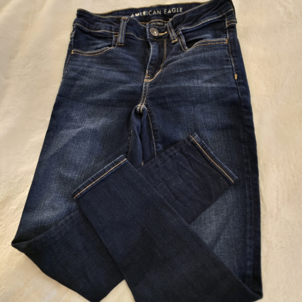 American Eagle Outfitters Dark Blue Skinny Jeans